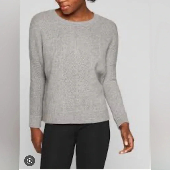 ATHLETA Wool/Cashmere Habitat Sweater, Grey Heather, Small, VGUC - Picture 1 of 6